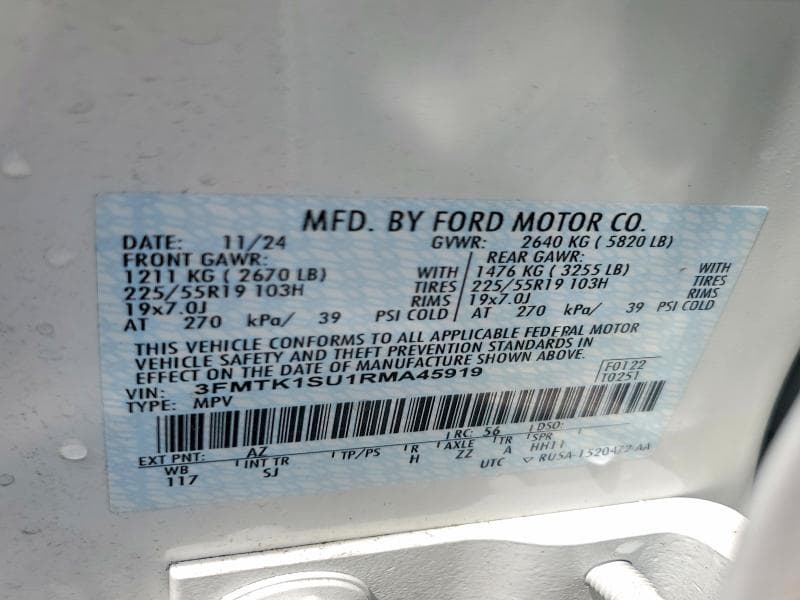 2024 FORD MUSTANG MACH-E SELECT 12