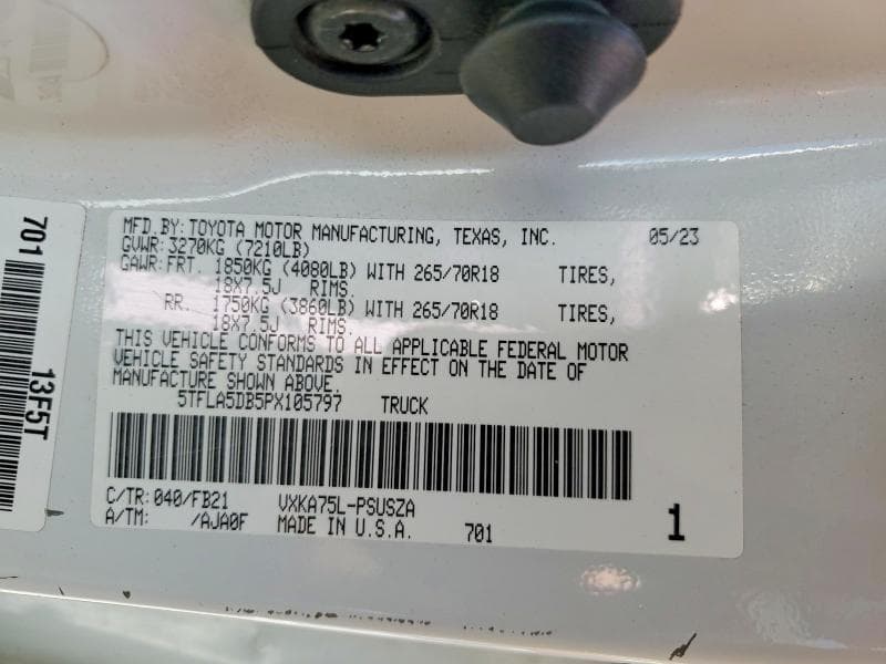 2023 TOYOTA TUNDRA SR5 12