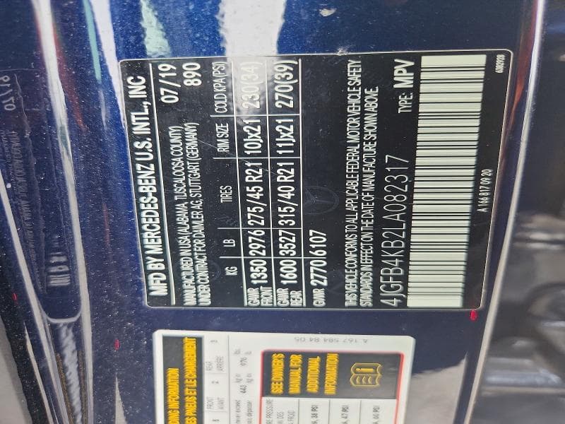 2020 MERCEDES-BENZ GLE 350 4MATIC 13
