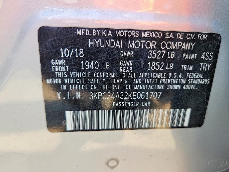 2019 HYUNDAI ACCENT SEL 12