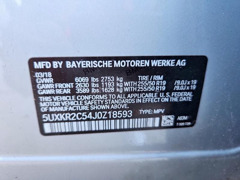 2018 BMW X5 SDRIVE35I 13