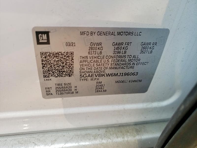 2021 BUICK ENCLAVE PREMIUM 14