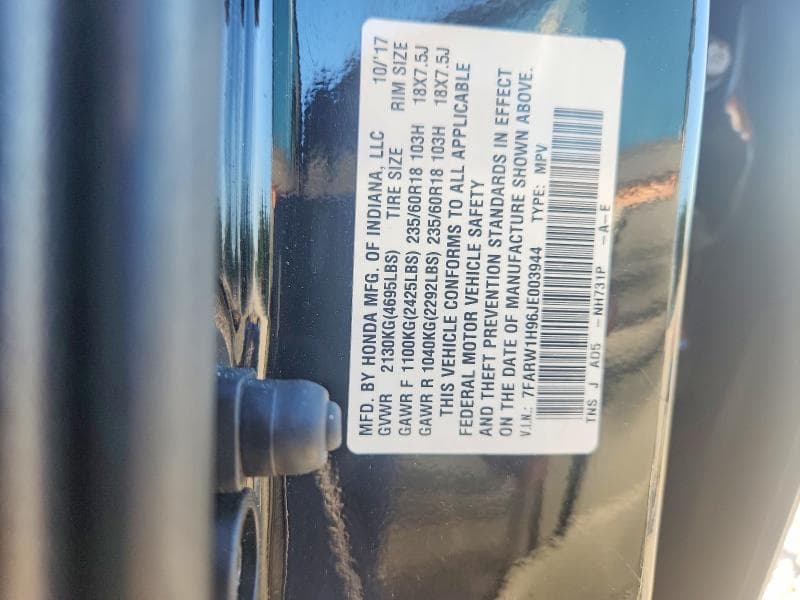 2018 HONDA CR-V TOURING 13