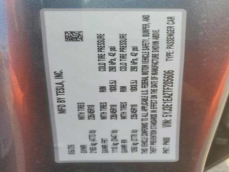 2026 TESLA MODEL 3 12