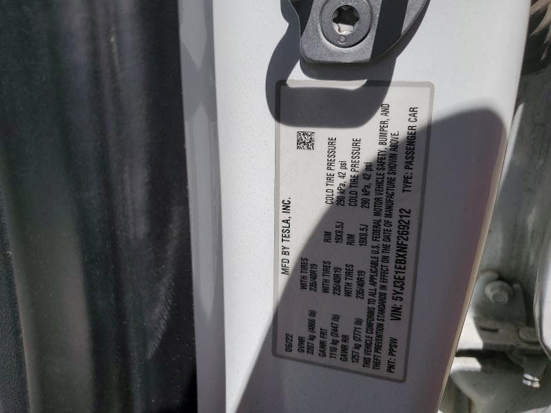 2022 TESLA MODEL 3 13