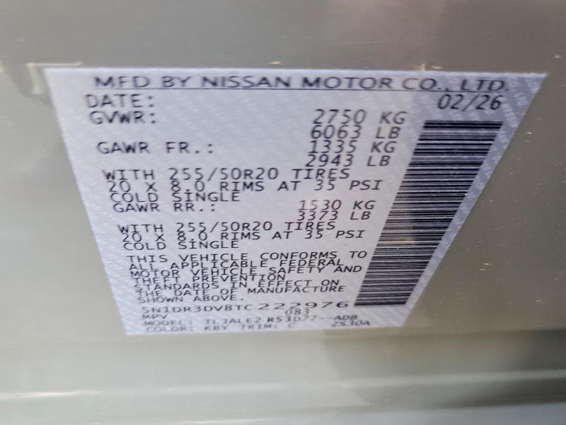 2026 NISSAN PATHFINDER PLATINUM 14