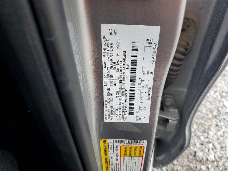 2021 FORD RANGER XL/XLT/LARIAT 12