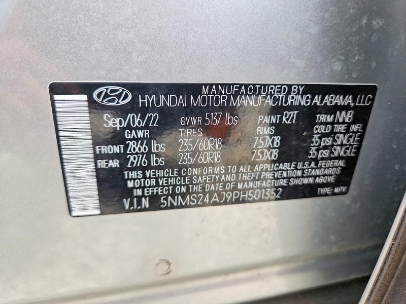 2023 HYUNDAI SANTA FE SEL 14
