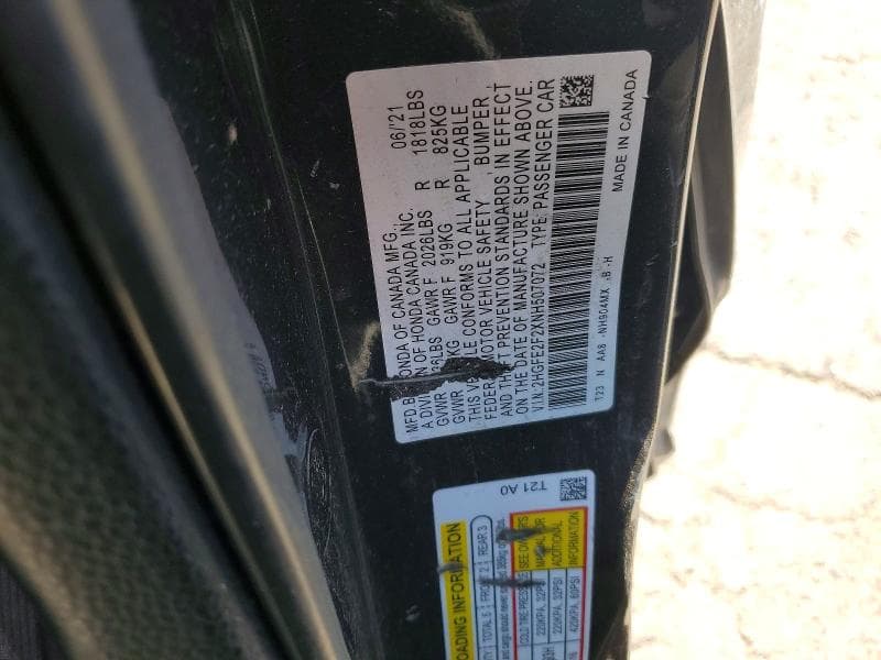 2022 HONDA CIVIC LX 13