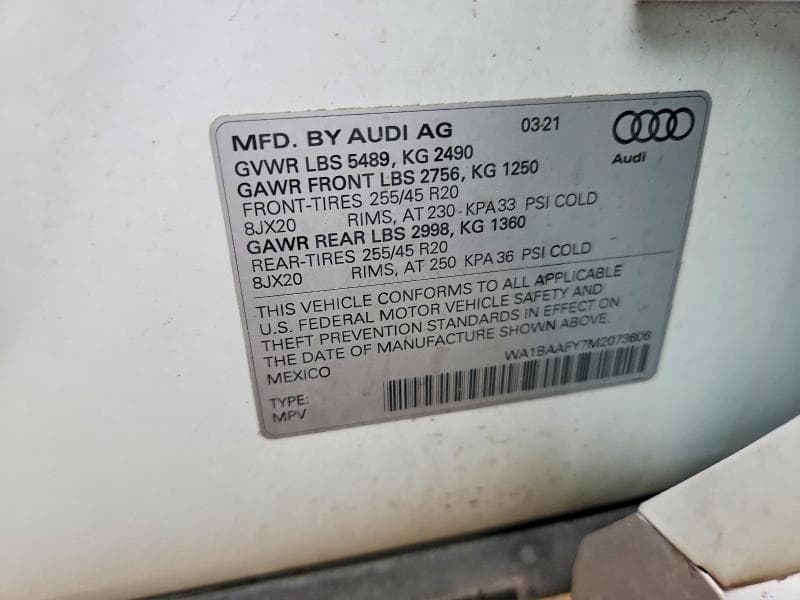 2021 AUDI Q5 PREMIUM PLUS 12