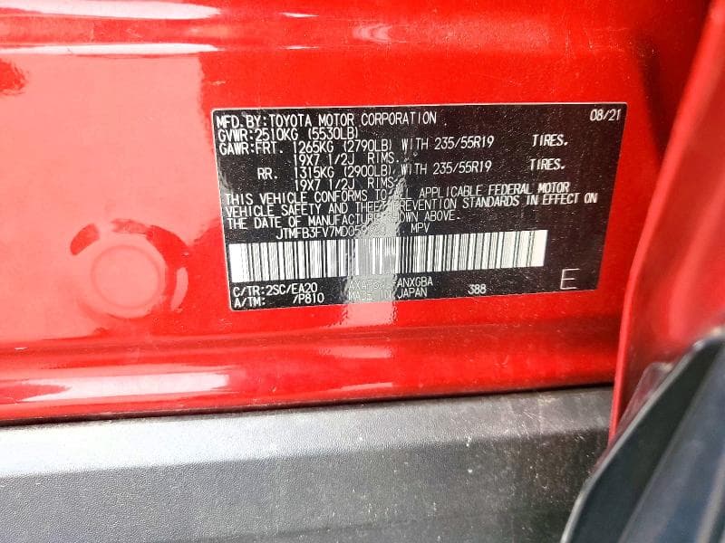 2021 TOYOTA RAV4 PRIME XSE 13
