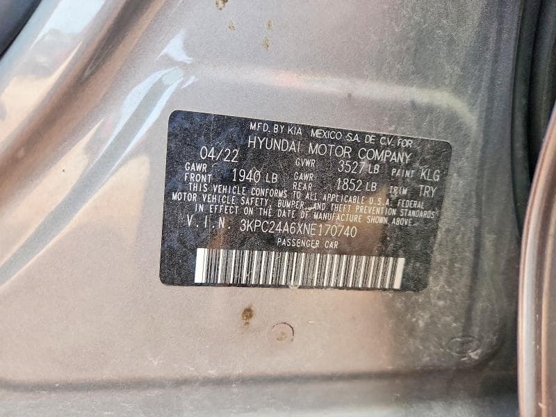 2022 HYUNDAI ACCENT SE 13
