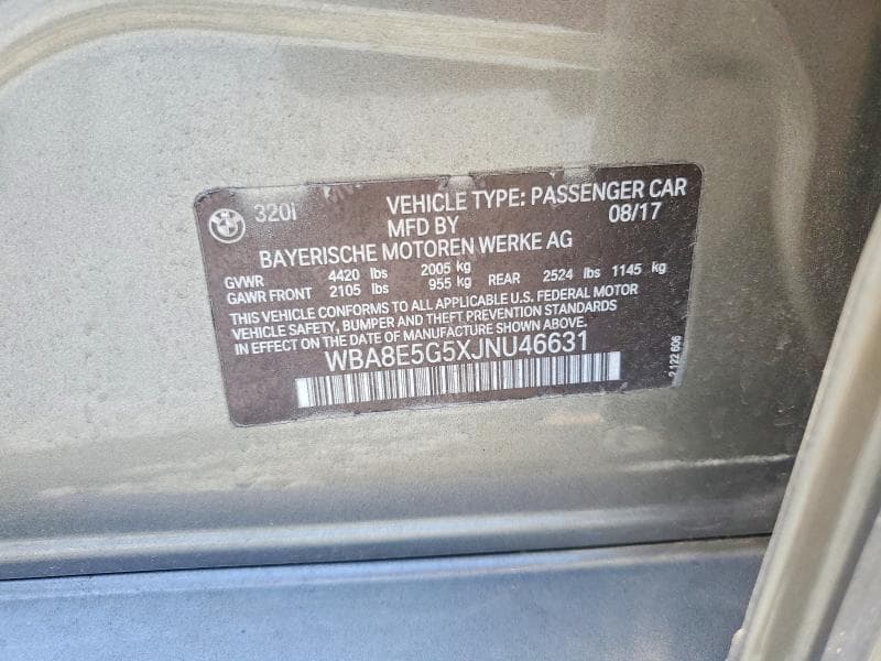 2018 BMW 320 XI 12