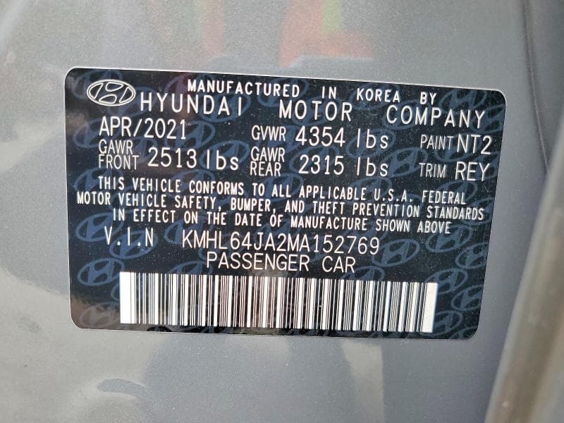 2021 HYUNDAI SONATA SEL 12