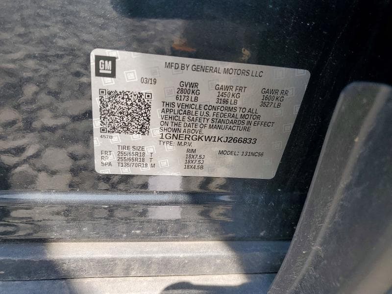 2019 CHEVROLET TRAVERSE LT 13