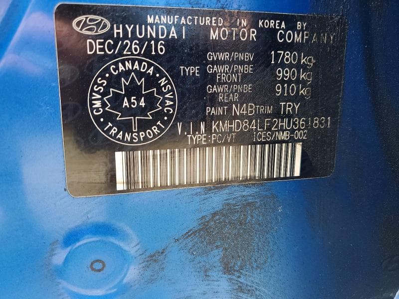 2017 HYUNDAI ELANTRA SE 12