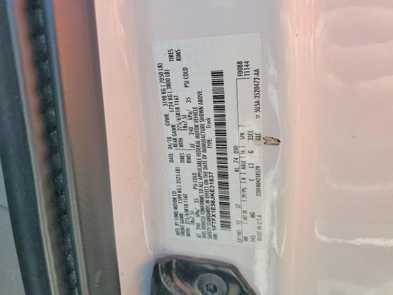 2018 FORD F150 SUPER CAB 12