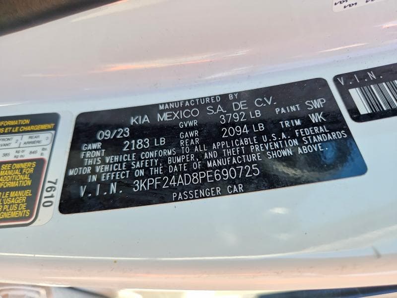 2023 KIA FORTE LXS 12
