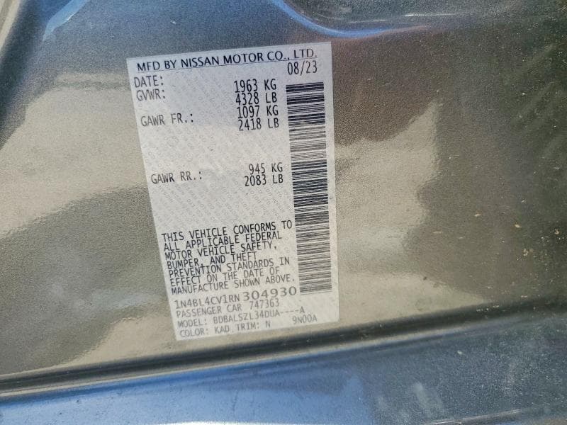 2024 NISSAN ALTIMA SR 12