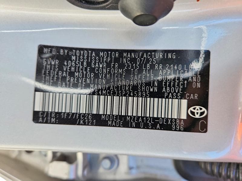 2025 TOYOTA COROLLA SE 12