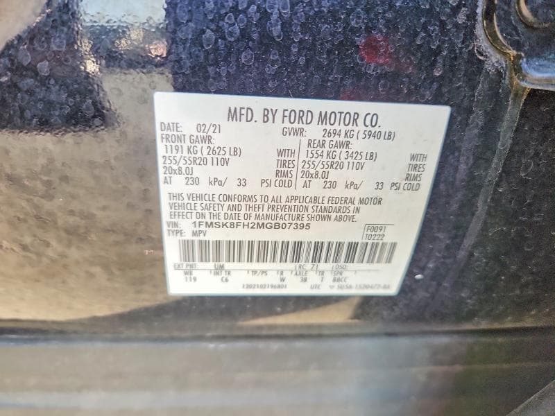 2021 FORD EXPLORER LIMITED 13