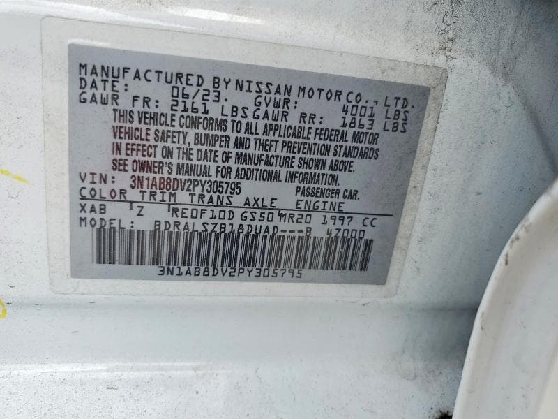 2023 NISSAN SENTRA SR 12