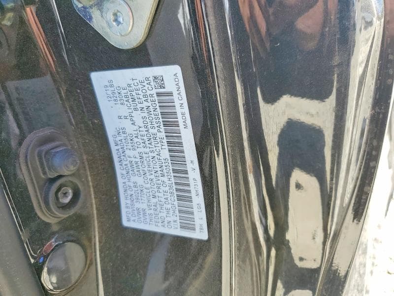 2020 HONDA CIVIC EX 12