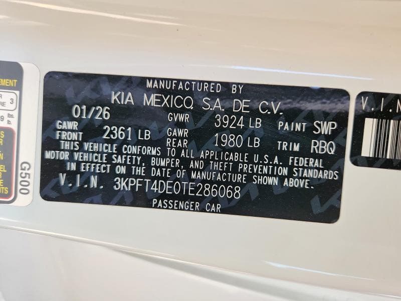 2026 KIA K4 LXS 12
