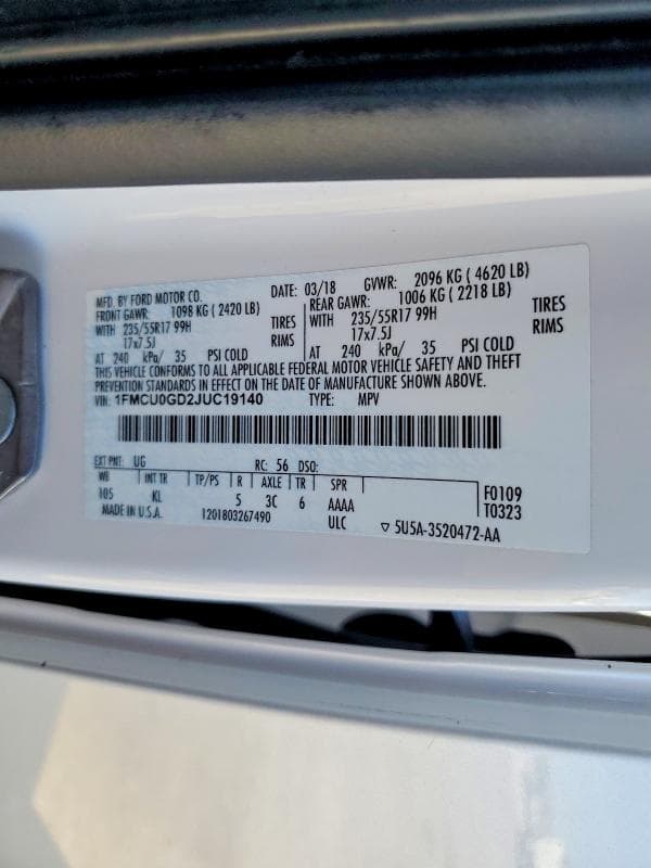 2018 FORD ESCAPE SE 13