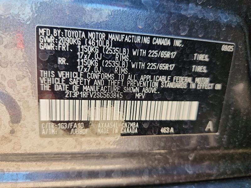 2025 TOYOTA RAV4 XLE XLE PRE 12
