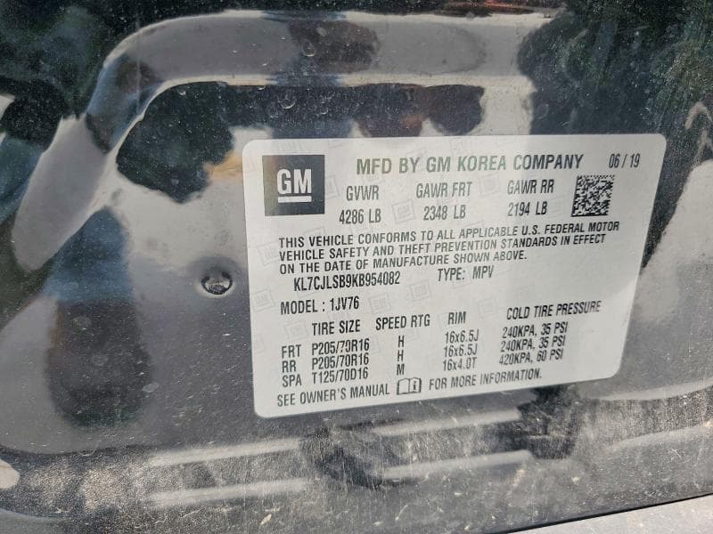2019 CHEVROLET TRAX 1LT 13