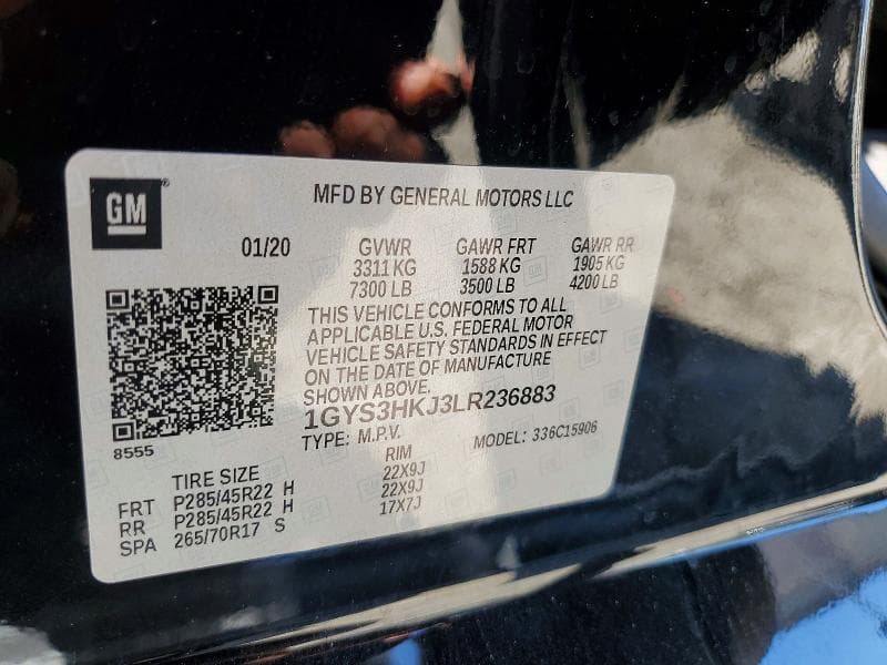2020 CADILLAC ESCALADE ESV LUXURY 13