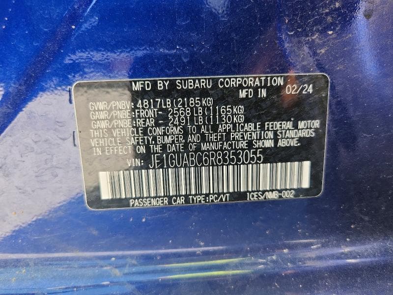 2024 SUBARU IMPREZA 12