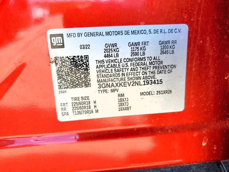 2022 CHEVROLET EQUINOX LT 13