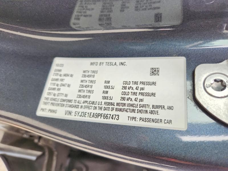 2023 TESLA MODEL 3 12