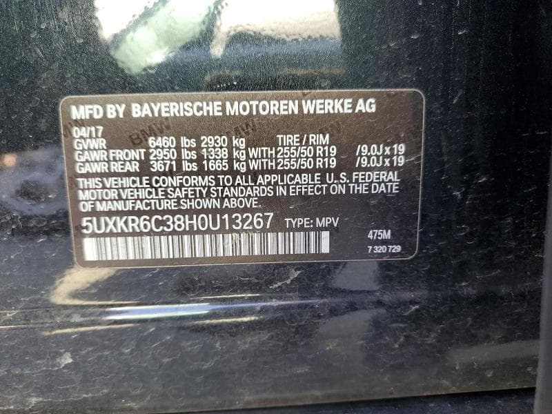 2017 BMW X5 XDRIVE50I 13