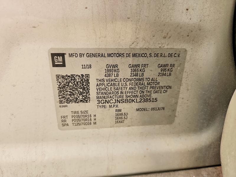 2019 CHEVROLET TRAX LS 13