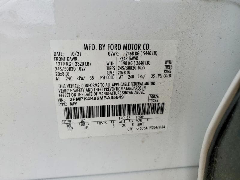 2021 FORD EDGE TITANIUM 14