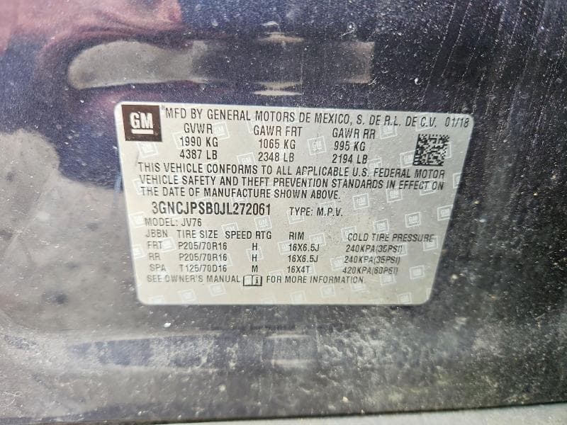 2018 CHEVROLET TRAX 1LT 13