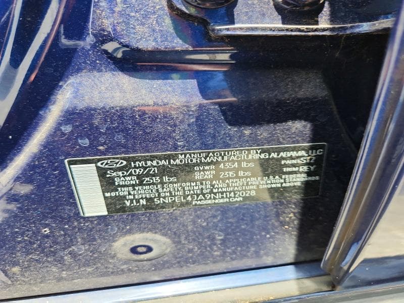 2022 HYUNDAI SONATA SEL 12