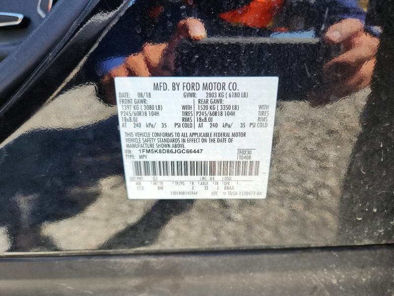 2018 FORD EXPLORER XLT 13