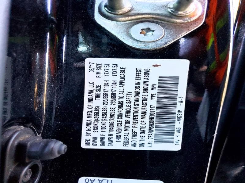 2017 HONDA CR-V 13
