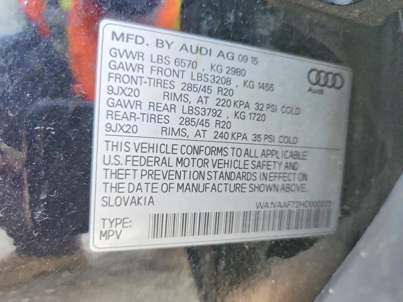 2017 AUDI Q7 PRESTIGE 13