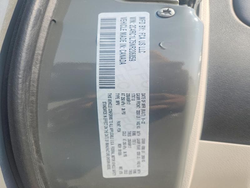 2022 CHRYSLER PACIFICA HYBRID TOURING L 13
