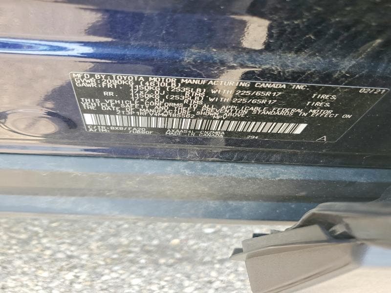 2021 TOYOTA RAV4 XLE 13