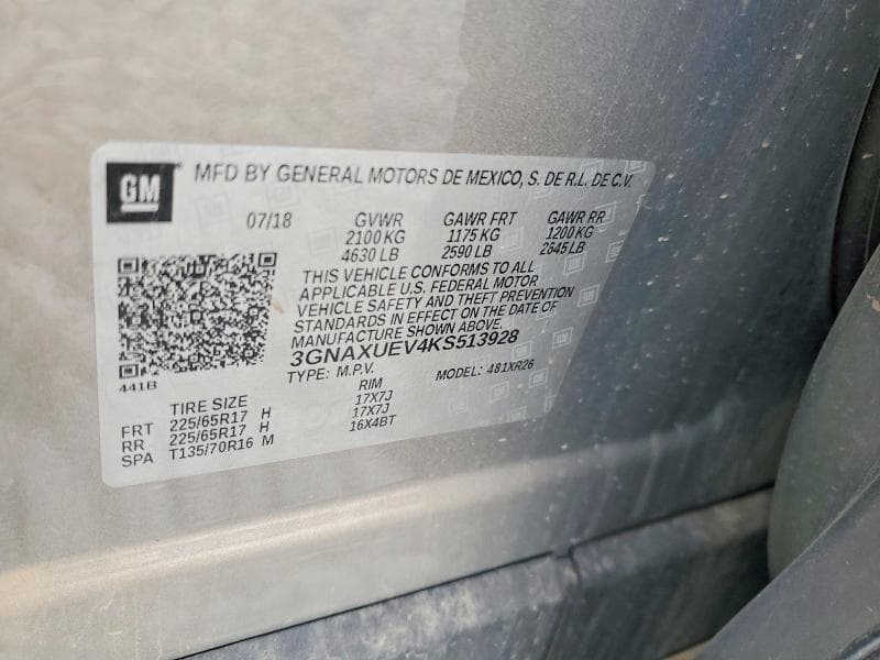 2019 CHEVROLET EQUINOX LT 13