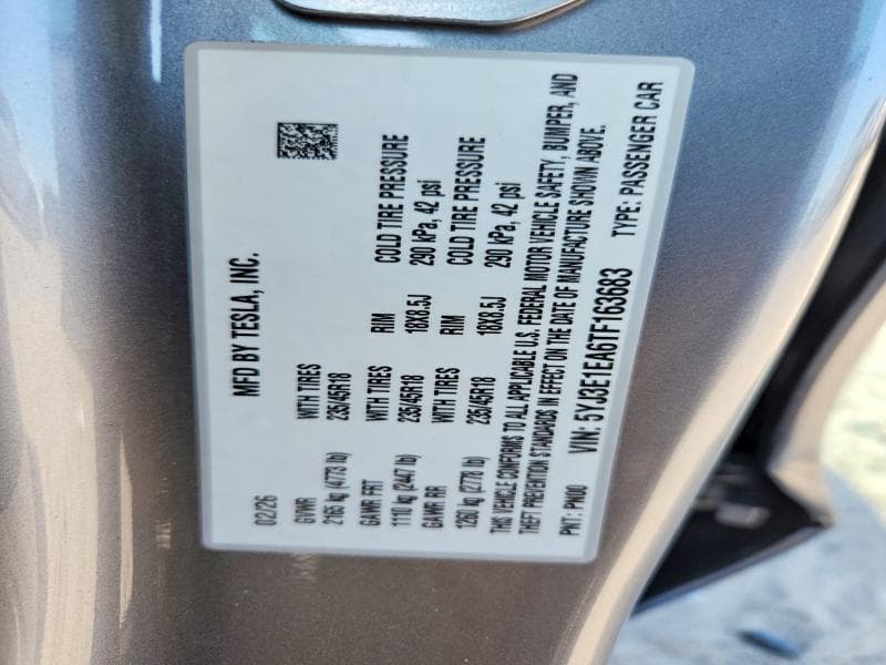 2026 TESLA MODEL 3 12