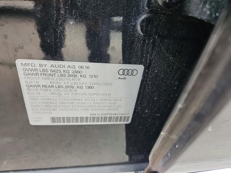 2017 AUDI Q5 PREMIUM PLUS 13