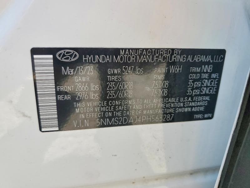 2023 HYUNDAI SANTA FE SEL 13