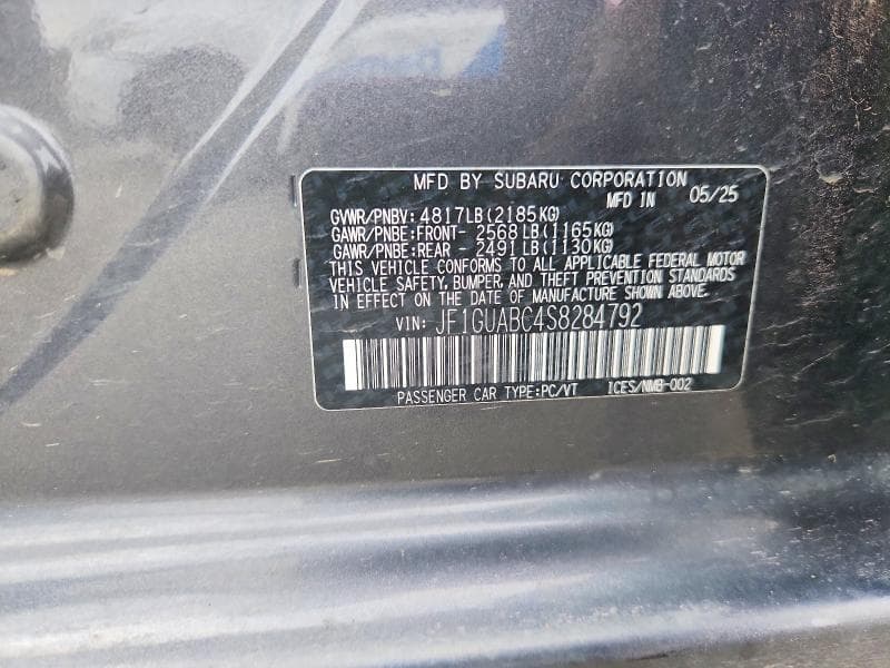 2025 SUBARU IMPREZA 13